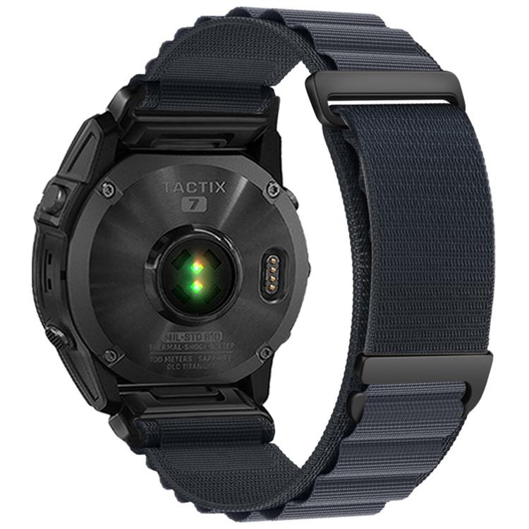 For Gamin 20mm C Buckle Two-Section High Mountain Loop Nylon Watch Band