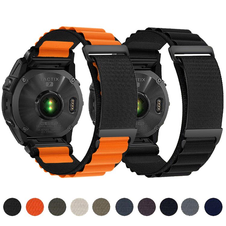 For Gamin 20mm C Buckle Two-Section High Mountain Loop Nylon Watch Band