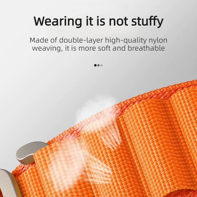 For Gamin 20mm C Buckle Two-Section High Mountain Loop Nylon Watch Band