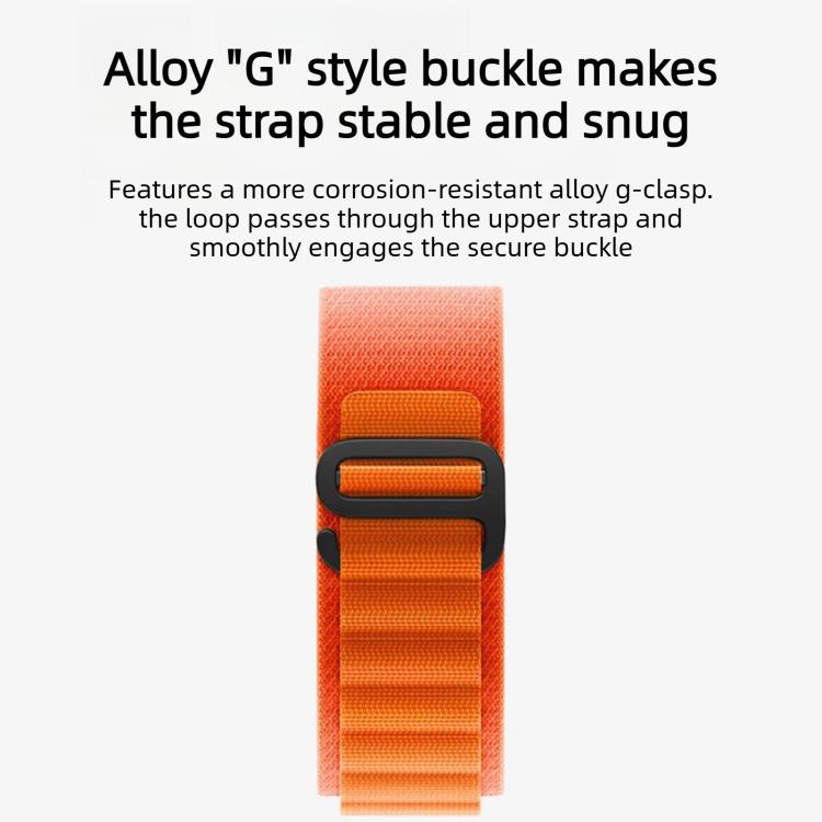 For Gamin 20mm C Buckle Two-Section High Mountain Loop Nylon Watch Band