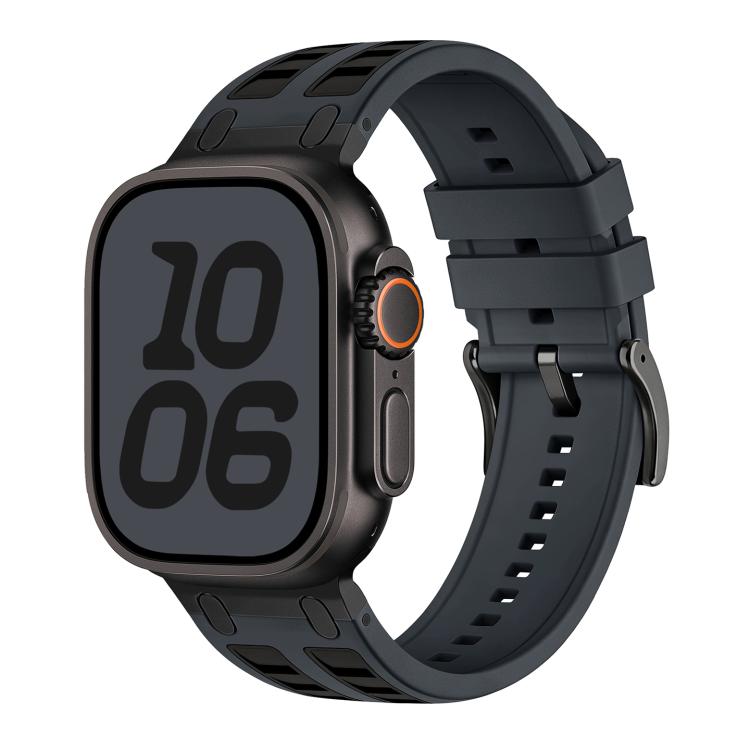 For Apple Watch 42mm / 41mm / 40mm / 38mm Vibrant Contrast Color Silicone Watch Band