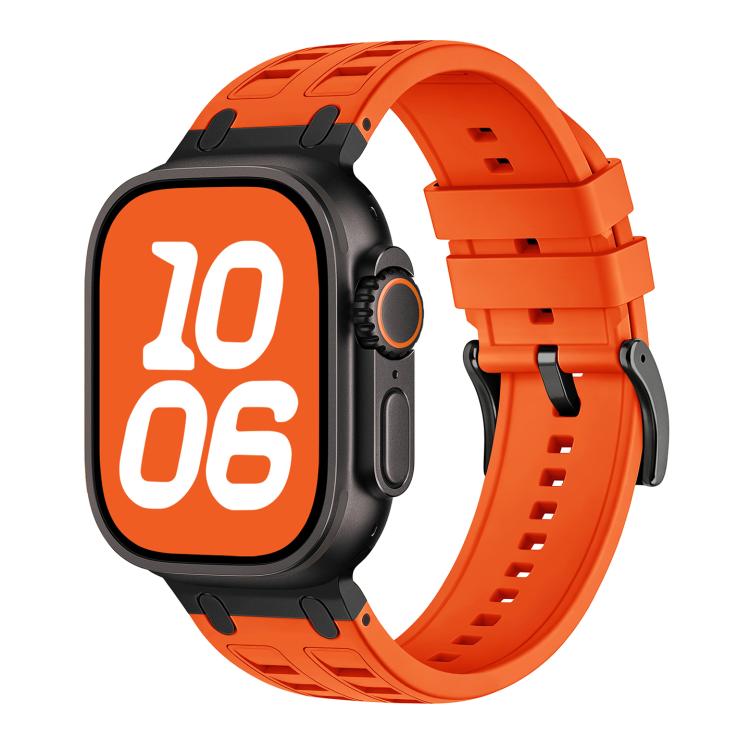 For Apple Watch 42mm / 41mm / 40mm / 38mm Vibrant Contrast Color Silicone Watch Band