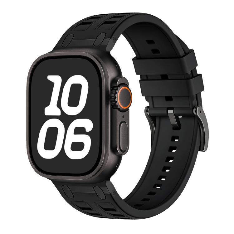 For Apple Watch 42mm / 41mm / 40mm / 38mm Vibrant Contrast Color Silicone Watch Band