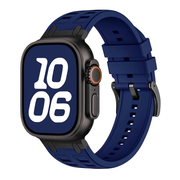 For Apple Watch 42mm / 41mm / 40mm / 38mm Vibrant Contrast Color Silicone Watch Band