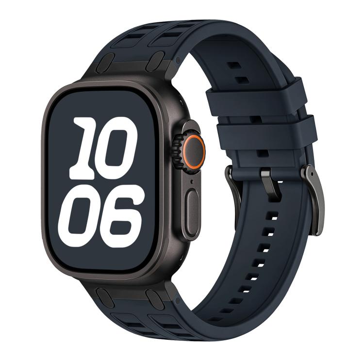 For Apple Watch 42mm / 41mm / 40mm / 38mm Vibrant Contrast Color Silicone Watch Band