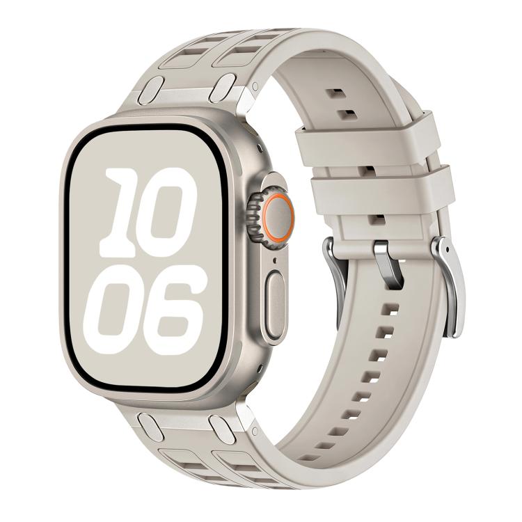 For Apple Watch 42mm / 41mm / 40mm / 38mm Vibrant Contrast Color Silicone Watch Band