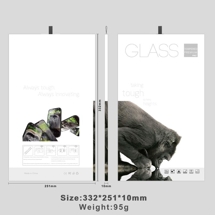50pcs Premium Double-Sided Copper-Coated Paper Folding Hard Package Box with Hanging Hook for Tablet Screen Protector
