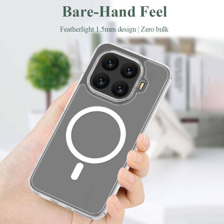 For Xiaomi 17T 5G LeReach TOC Clear Series Dual-Composite Armor TPU + Acrylic Shockproof Magnetic Phone Case - Transparent