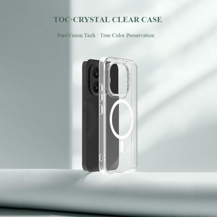 For Xiaomi 17T 5G LeReach TOC Clear Series Dual-Composite Armor TPU + Acrylic Shockproof Magnetic Phone Case - Transparent