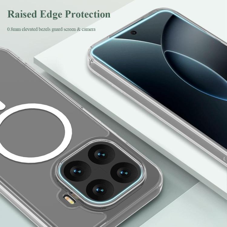 For Xiaomi 17T 5G LeReach TOC Clear Series Dual-Composite Armor TPU + Acrylic Shockproof Magnetic Phone Case - Transparent