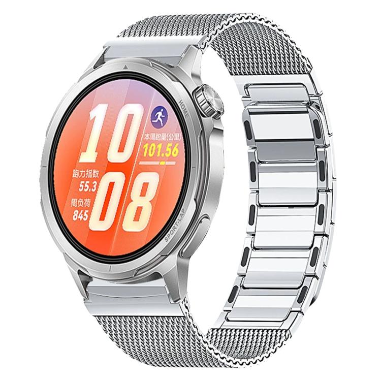 For Huawei Watch GT Runner 2 I-Shaped Magnetic Stainless Steel Watch Band