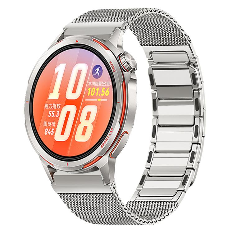 For Huawei Watch GT Runner 2 I-Shaped Magnetic Stainless Steel Watch Band