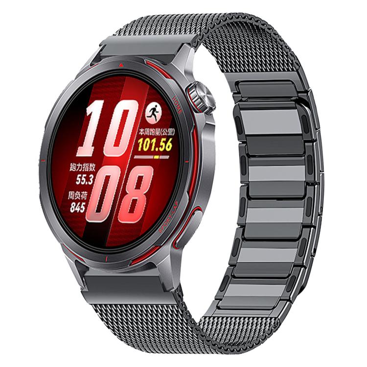 For Huawei Watch GT Runner 2 I-Shaped Magnetic Stainless Steel Watch Band