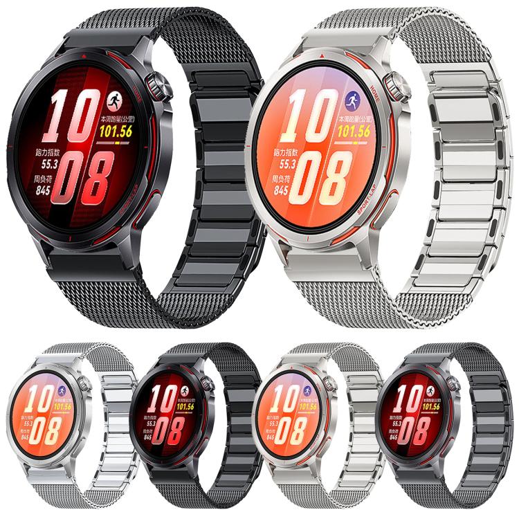 For Huawei Watch GT Runner 2 I-Shaped Magnetic Stainless Steel Watch Band