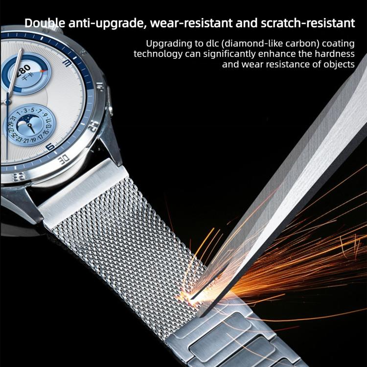 For Huawei Watch GT Runner 2 I-Shaped Magnetic Stainless Steel Watch Band