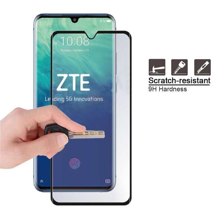 0.3mm 3D 9H Full Coverage Curved Tempered Glass Film for ZTE Axon 10 Pro
