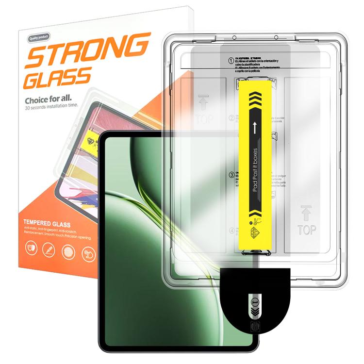For OnePlus Pad Pro 12.1 Easy Install Box Dust-Free HD Curved Edge Anti-Fingerprint Tempered Glass Tablet Film