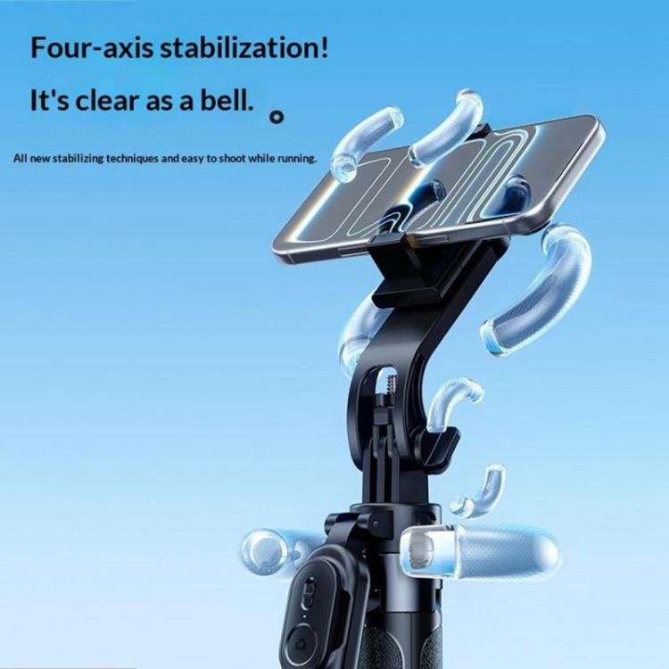 X2 1.3m Extendable 4-Axis Stabilization Phone Holder Bluetooth Remote Control Selfie Stick Tripod