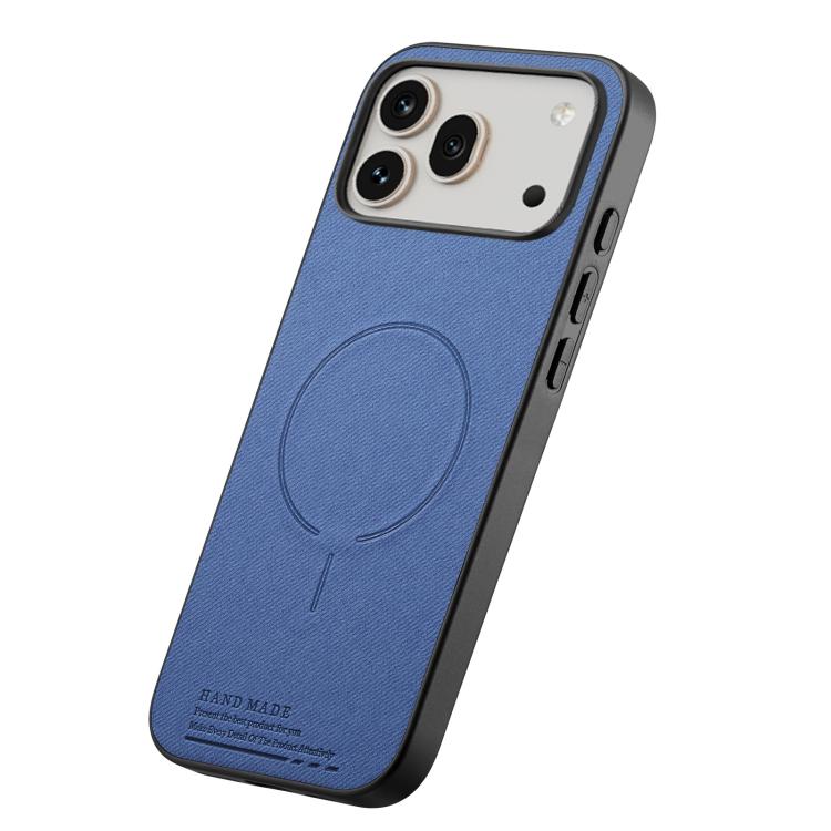 For Honor 600 Global Fabric Magnetic PU Back Cover Phone Case