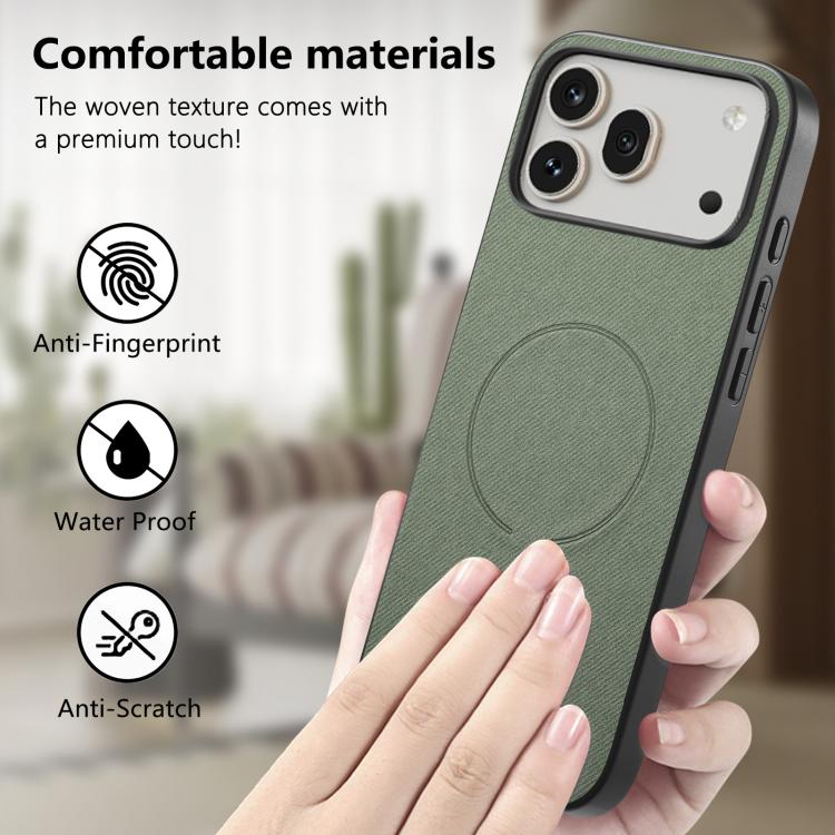 For Honor 600 Global Fabric Magnetic PU Back Cover Phone Case