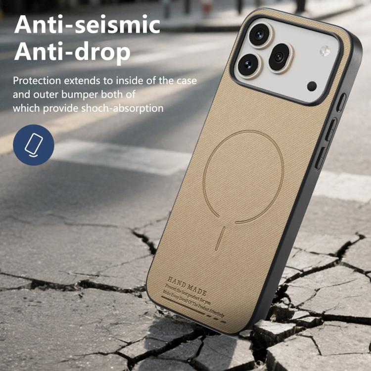 For Honor 600 Global Fabric Magnetic PU Back Cover Phone Case