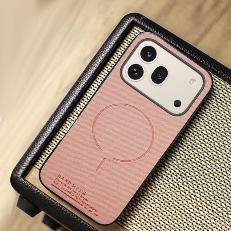 For Honor 600 Global Fabric Magnetic PU Back Cover Phone Case