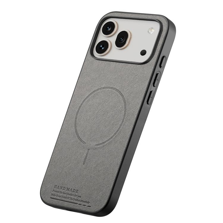 For Honor 600 Pro Global Fabric Magnetic PU Back Cover Phone Case