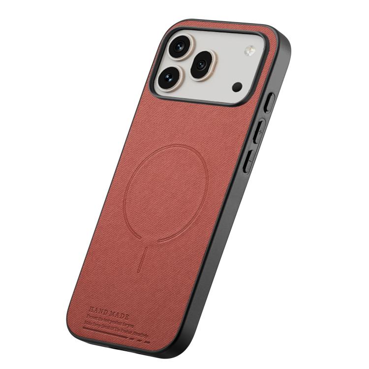 For Honor 600 Pro Global Fabric Magnetic PU Back Cover Phone Case