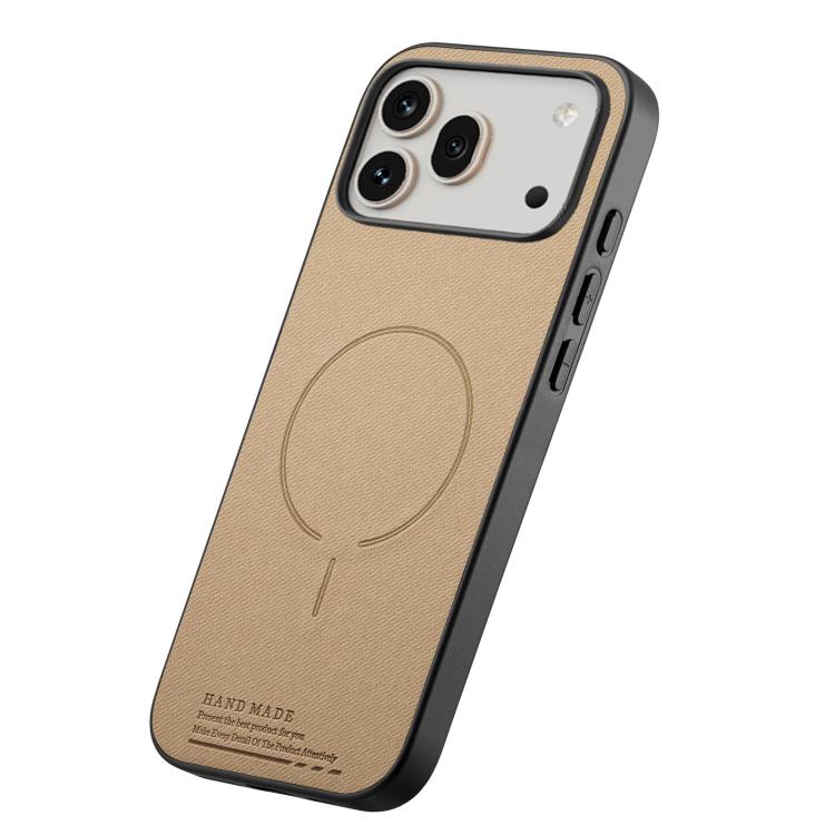 For Honor 600 Pro Global Fabric Magnetic PU Back Cover Phone Case