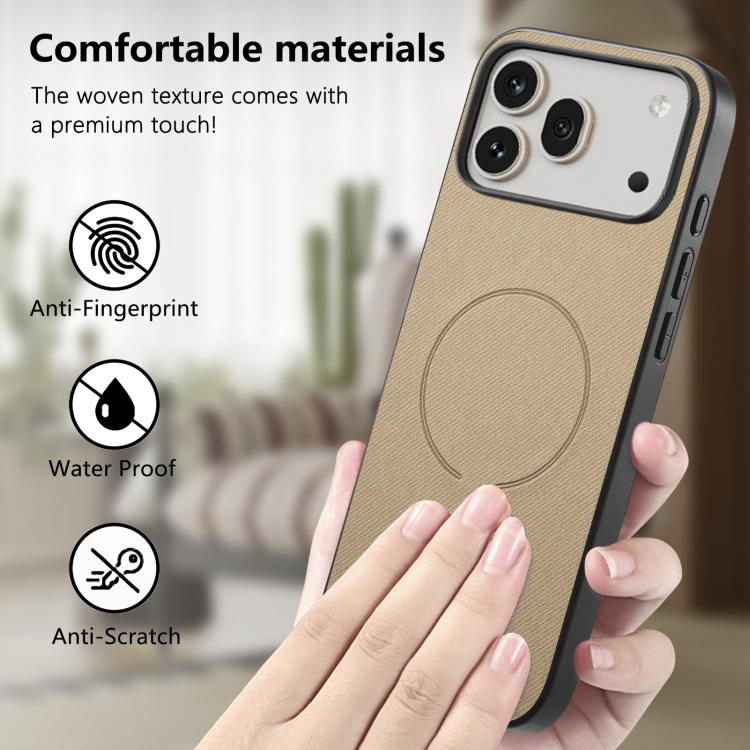 For Honor 600 Pro Global Fabric Magnetic PU Back Cover Phone Case