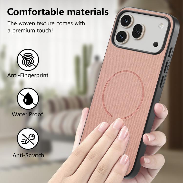 For Honor 600 Pro Global Fabric Magnetic PU Back Cover Phone Case