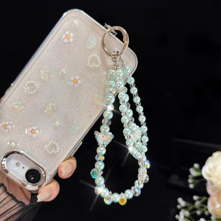 Alloy Heart Butterfly Double-layer Crystal Chain
