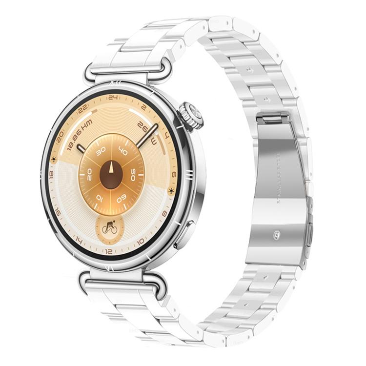 18mm Slim Butterfly Clasp Three Beads Resin Watch Band