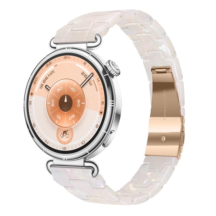 22mm Slim Butterfly Clasp Three Beads Resin Watch Band