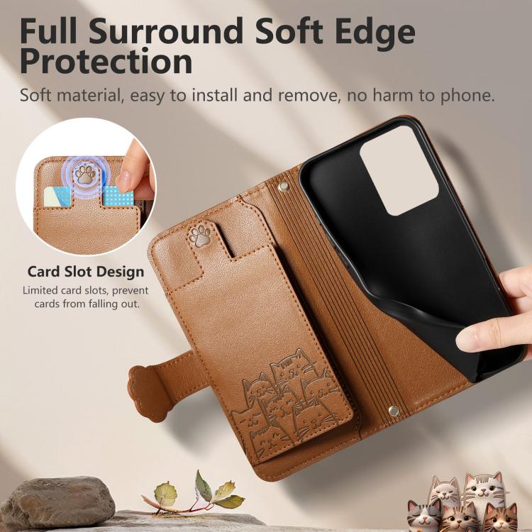 For Galaxy Note 20 Ultra Cat-shaped Zipper Wallet Vegan Leather Phone Case with Strap