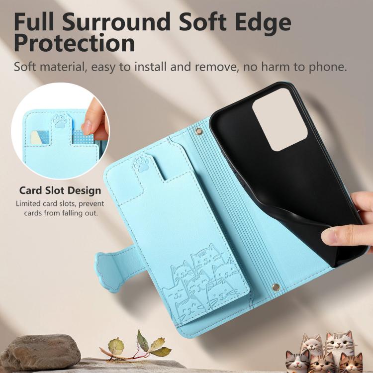For Galaxy Note 20 Ultra Cat-shaped Zipper Wallet Vegan Leather Phone Case with Strap