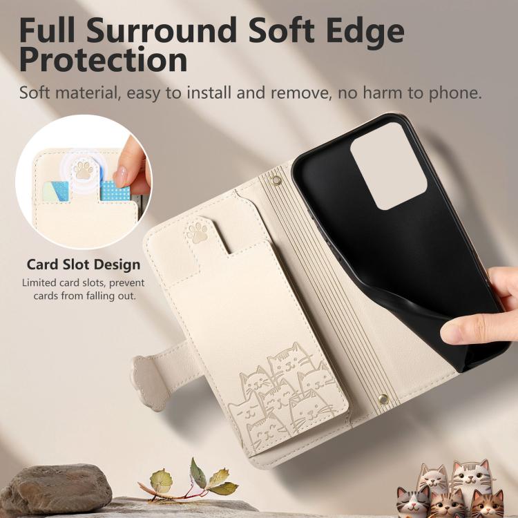 For Galaxy Note 20 Ultra Cat-shaped Zipper Wallet Vegan Leather Phone Case with Strap