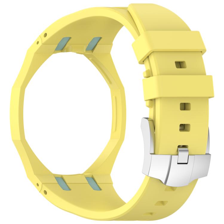 For Swatch Royal Pop Integrated Stainless Steel Pin Buckle Contrast Color Silicone Watch Band