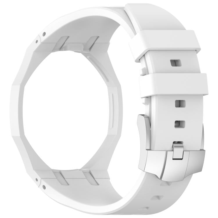 For Swatch Royal Pop Integrated Stainless Steel Pin Buckle Contrast Color Silicone Watch Band