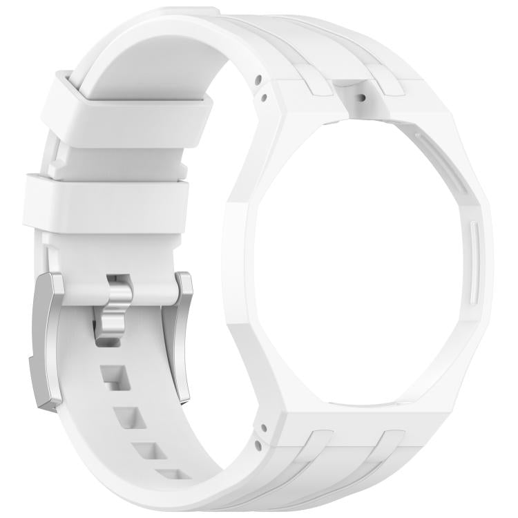 For Swatch Royal Pop Integrated Stainless Steel Pin Buckle Contrast Color Silicone Watch Band