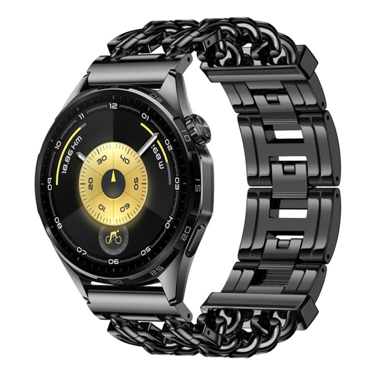 18mm Butterfly Press Clasp Bullet Cuban Chain Link Stainless Steel Watch Band