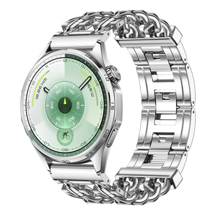18mm Butterfly Press Clasp Bullet Cuban Chain Link Stainless Steel Watch Band