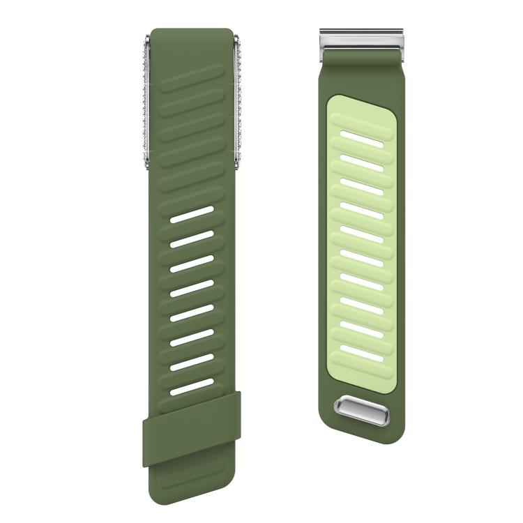 For WHOOP 5.0 Regular Full Diamond Style Two Color Silicone Watch Band