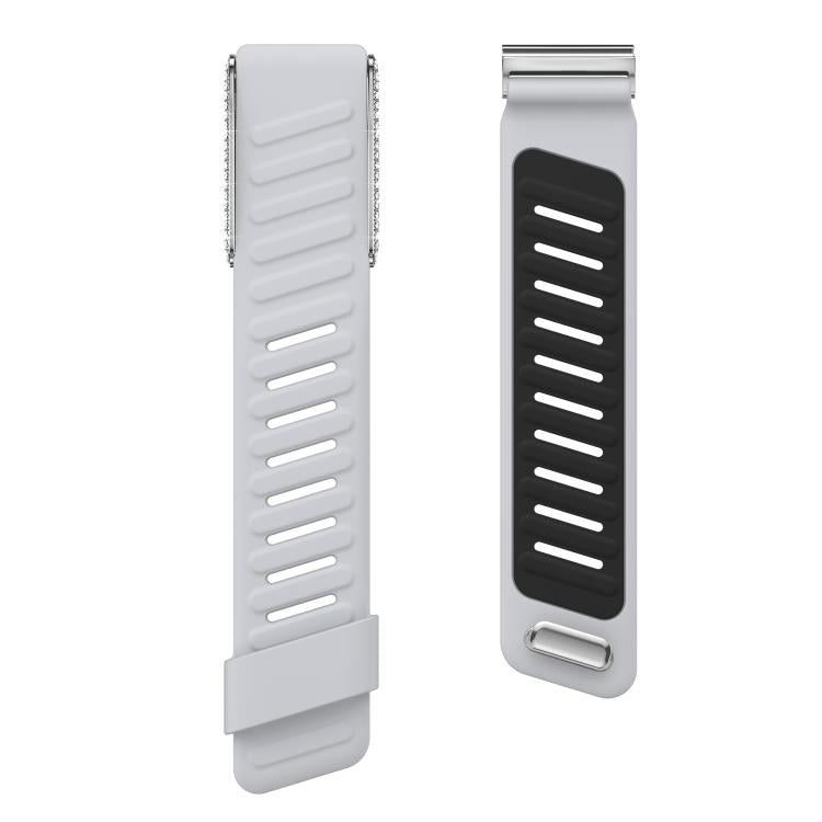 For WHOOP 5.0 Regular Full Diamond Style Two Color Silicone Watch Band