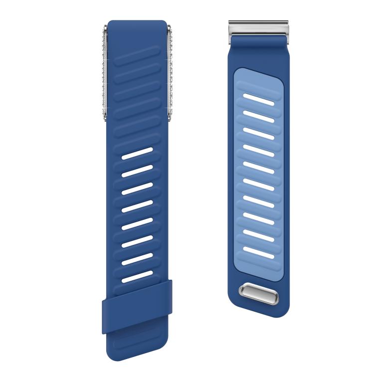 For WHOOP 5.0 Regular Full Diamond Style Two Color Silicone Watch Band