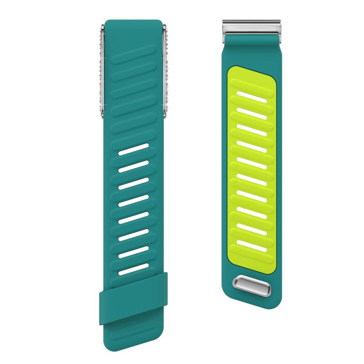 For WHOOP 5.0 Regular Full Diamond Style Two Color Silicone Watch Band