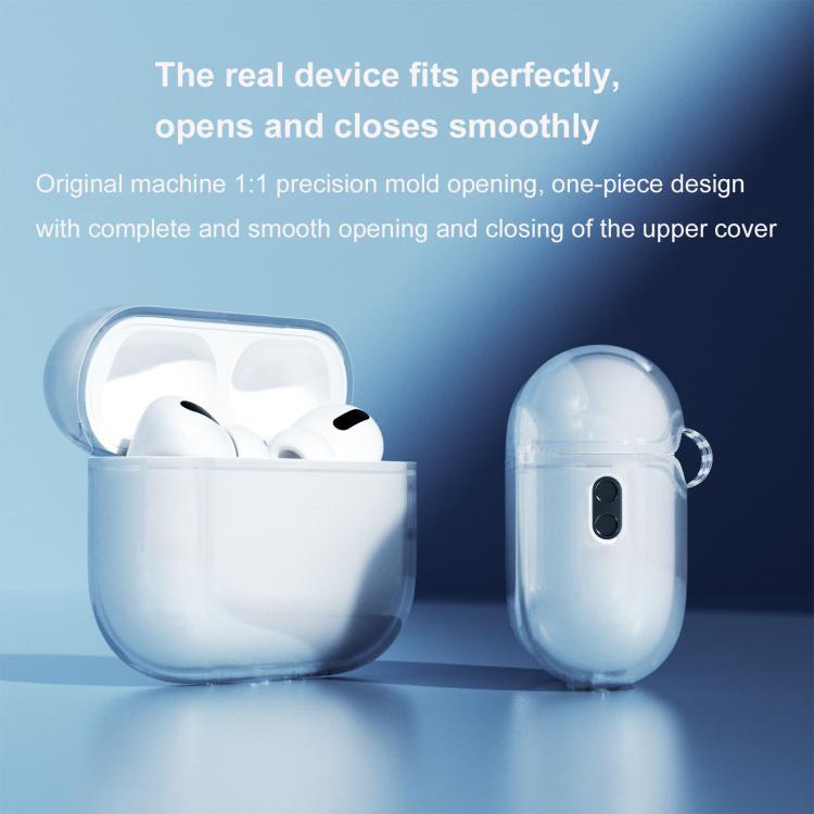 For Airpods Pro 2 Integrated High Transparency Full Coverage TPU Protective Earbuds Case