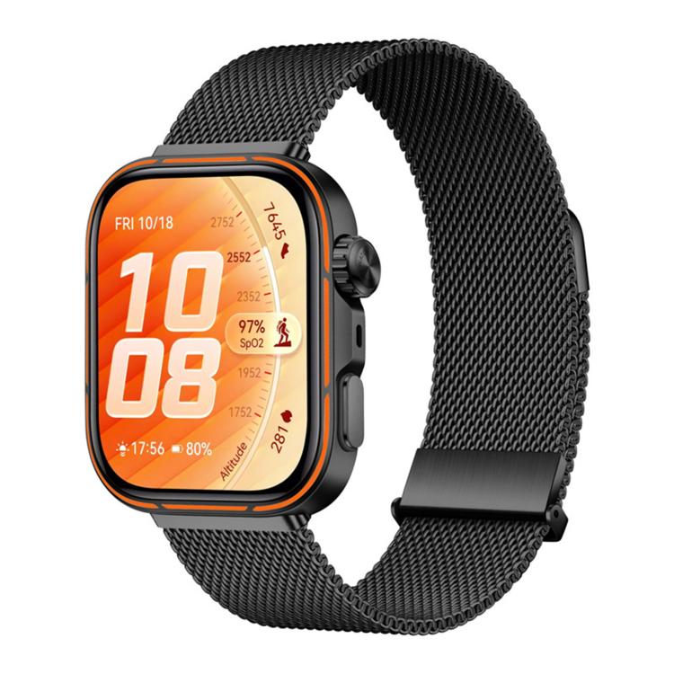 For Huawei Watch Fit 5 / Fit 5 Pro / Fit 4 Two-Section Dual Magnetic Milanese Stainless Steel Watch Band