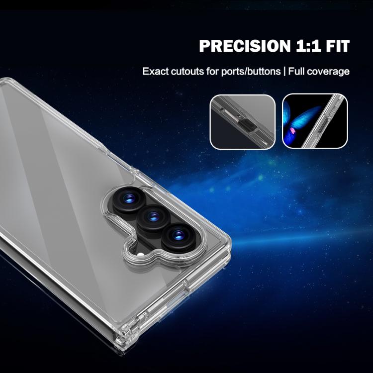 For Galaxy Z Fold8 Ultra  5G  LeReach TOC Clear Series Composite Armor TPU Acrylic Hybrid Shockproof Phone Case