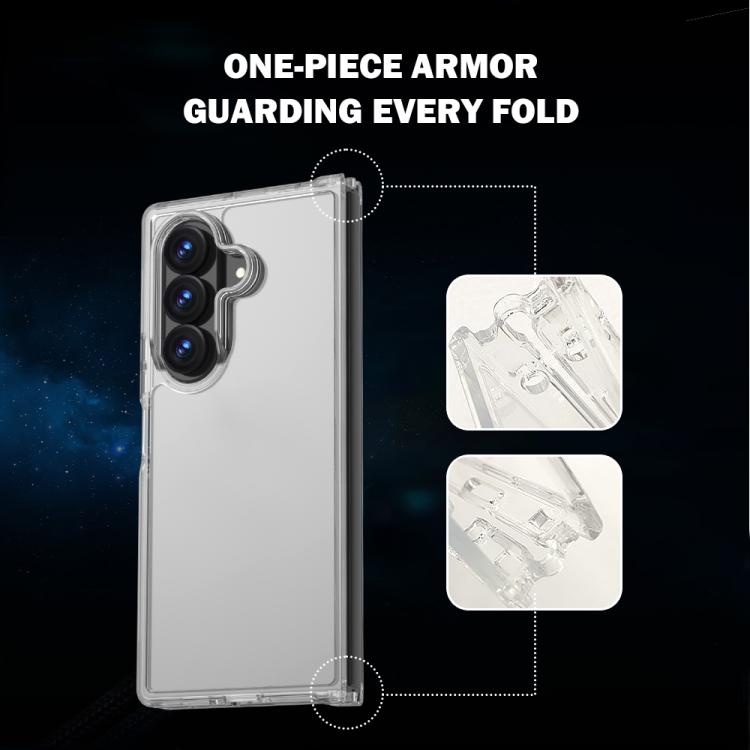 For Galaxy Z Fold8 Ultra  5G  LeReach TOC Clear Series Composite Armor TPU Acrylic Hybrid Shockproof Phone Case